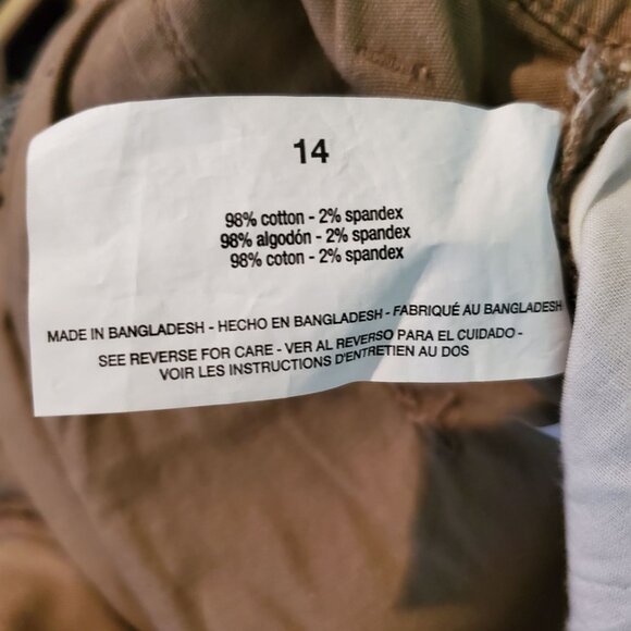 G.H. Bass & Co. Womens Khaki Straight-Leg Pants Size 14 Casual Wear - Picture 6 of 10